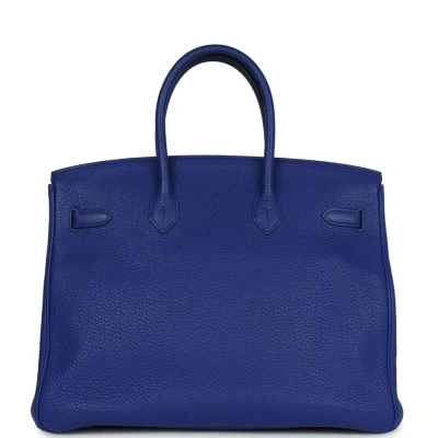 Hermes Birkin 35 Bleu Electric Togo Gold Hardware Hermes Birkin 35 Bleu Electric Togo Gold Hardware