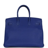 Hermes Birkin 35 Bleu Electric Togo Gold Hardware Hermes Birkin 35 Bleu Electric Togo Gold Hardware