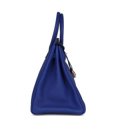 Hermes Birkin 35 Bleu Electric Togo Gold Hardware Hermes Birkin 35 Bleu Electric Togo Gold Hardware