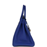 Hermes Birkin 35 Bleu Electric Togo Gold Hardware Hermes Birkin 35 Bleu Electric Togo Gold Hardware