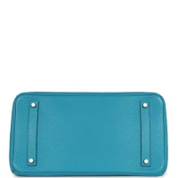 Hermes Birkin 35 Bleu Izmir Clemence Gold Hardware