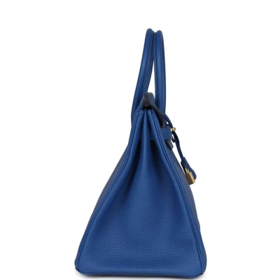 Hermes Birkin 35 Bleu Royal Togo Gold Hardware Hermes Birkin 35 Bleu Royal Togo Gold Hardware