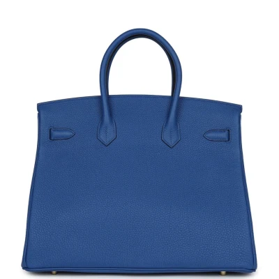 Hermes Birkin 35 Bleu Royal Togo Gold Hardware Hermes Birkin 35 Bleu Royal Togo Gold Hardware
