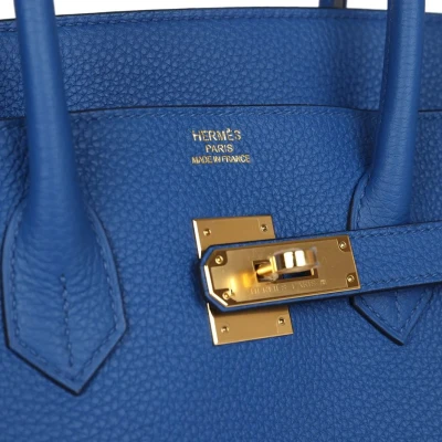 Hermes Birkin 35 Bleu Royal Togo Gold Hardware Hermes Birkin 35 Bleu Royal Togo Gold Hardware