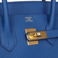 Hermes Birkin 35 Bleu Royal Togo Gold Hardware Hermes Birkin 35 Bleu Royal Togo Gold Hardware