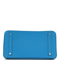 Hermes Birkin 35 Bleu Zanzibar Verso Togo Palladium Hardware Hermes Birkin 35 Bleu Zanzibar Verso Togo Palladium Hardware