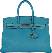 Hermes Birkin 35 Blue Jean Togo Palladium Hardware Hermes Birkin 35 Blue Jean Togo Palladium Hardware