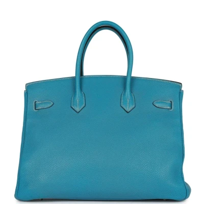 Hermes Birkin 35 Blue Jean Togo Palladium Hardware Hermes Birkin 35 Blue Jean Togo Palladium Hardware