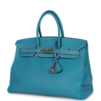 Hermes Birkin 35 Blue Jean Togo Palladium Hardware Hermes Birkin 35 Blue Jean Togo Palladium Hardware