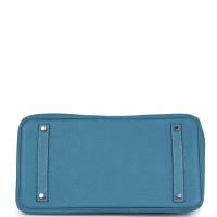 Hermes Birkin 35 Blue Jean Togo Palladium Hardware Hermes Birkin 35 Blue Jean Togo Palladium Hardware
