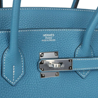 Hermes Birkin 35 Blue Jean Togo Palladium Hardware Hermes Birkin 35 Blue Jean Togo Palladium Hardware