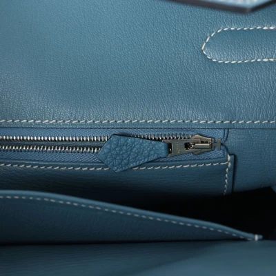 Hermes Birkin 35 Blue Jean Togo Palladium Hardware Hermes Birkin 35 Blue Jean Togo Palladium Hardware