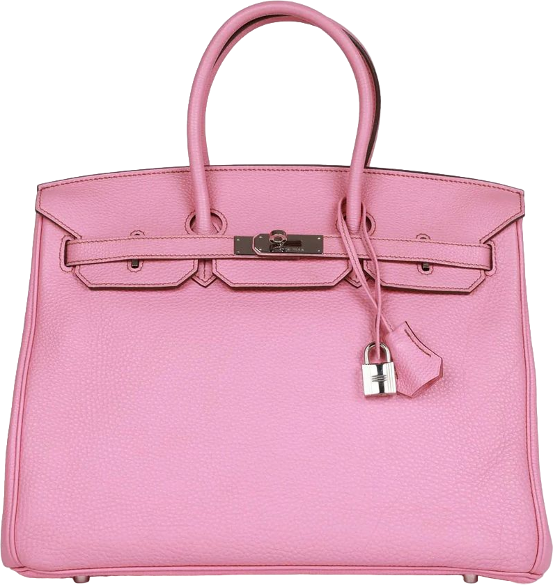 Hermes Birkin 35 Bubblegum Togo Palladium Hardware