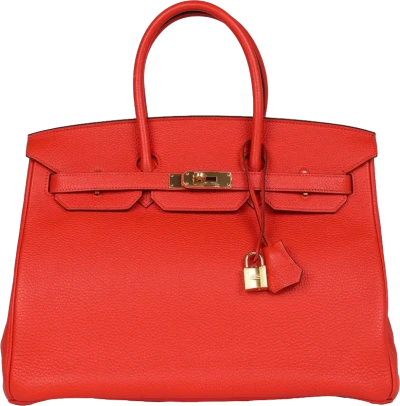 Hermes Birkin 35 Capucine Togo Gold Hardware Hermes Birkin 35 Capucine Togo Gold Hardware