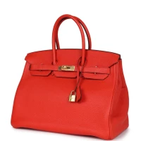 Hermes Birkin 35 Capucine Togo Gold Hardware Hermes Birkin 35 Capucine Togo Gold Hardware