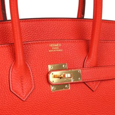 Hermes Birkin 35 Capucine Togo Gold Hardware Hermes Birkin 35 Capucine Togo Gold Hardware
