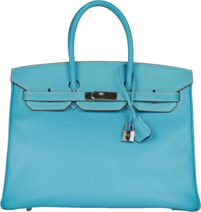 Hermes Birkin 35 Celeste Candy Epsom Palladium Hardware Hermes Birkin 35 Celeste Candy Epsom Palladium Hardware