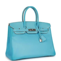 Hermes Birkin 35 Celeste Candy Epsom Palladium Hardware Hermes Birkin 35 Celeste Candy Epsom Palladium Hardware