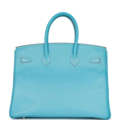 Hermes Birkin 35 Celeste Candy Epsom Palladium Hardware Hermes Birkin 35 Celeste Candy Epsom Palladium Hardware