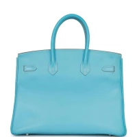 Hermes Birkin 35 Celeste Candy Epsom Palladium Hardware Hermes Birkin 35 Celeste Candy Epsom Palladium Hardware