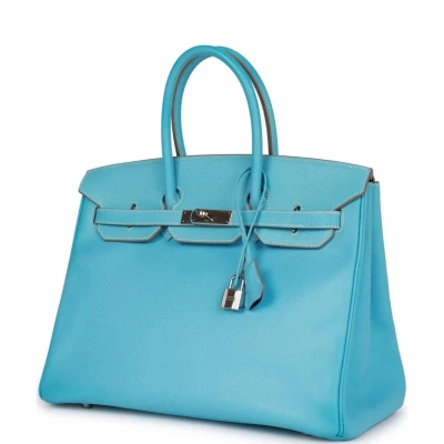 Hermes Birkin 35 Celeste Candy Epsom Palladium Hardware Hermes Birkin 35 Celeste Candy Epsom Palladium Hardware
