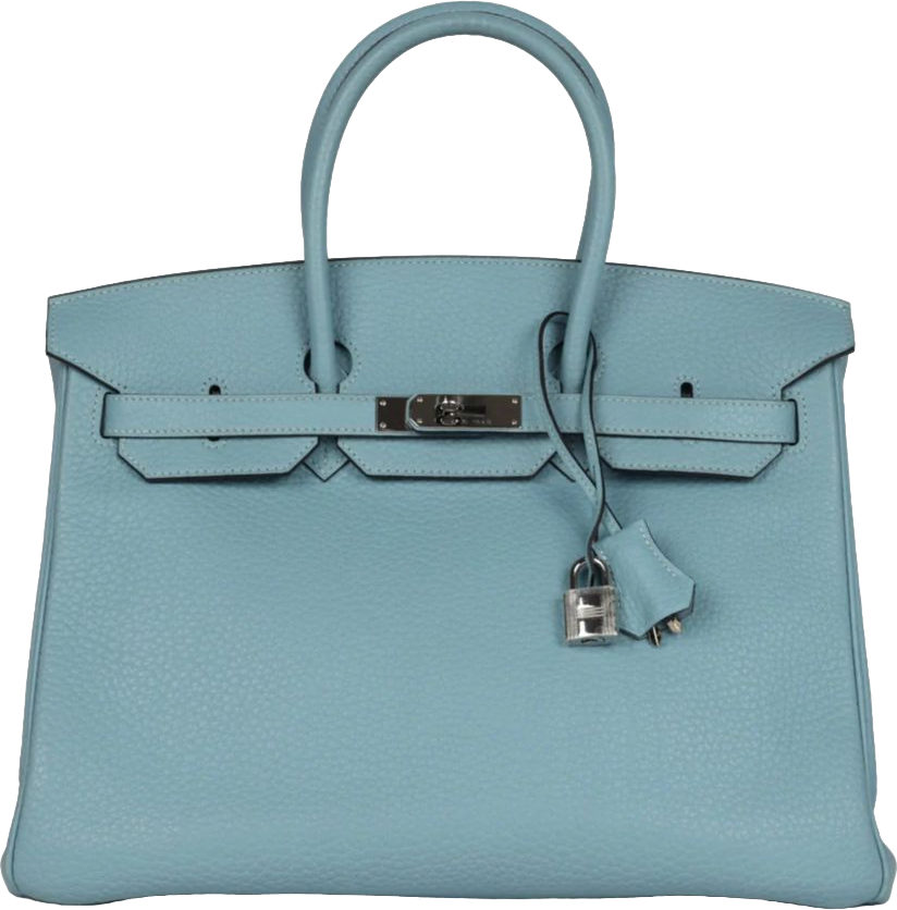 Hermes Birkin 35 Ciel Togo Palladium Hardware