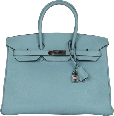 Hermes Birkin 35 Ciel Togo Palladium Hardware Hermes Birkin 35 Ciel Togo Palladium Hardware