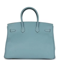 Hermes Birkin 35 Ciel Togo Palladium Hardware Hermes Birkin 35 Ciel Togo Palladium Hardware