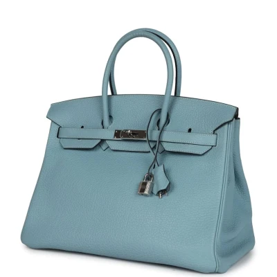 Hermes Birkin 35 Ciel Togo Palladium Hardware Hermes Birkin 35 Ciel Togo Palladium Hardware