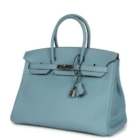 Hermes Birkin 35 Ciel Togo Palladium Hardware Hermes Birkin 35 Ciel Togo Palladium Hardware