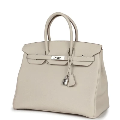 Hermes Birkin 35 Craie Togo Palladium Hardware Hermes Birkin 35 Craie Togo Palladium Hardware