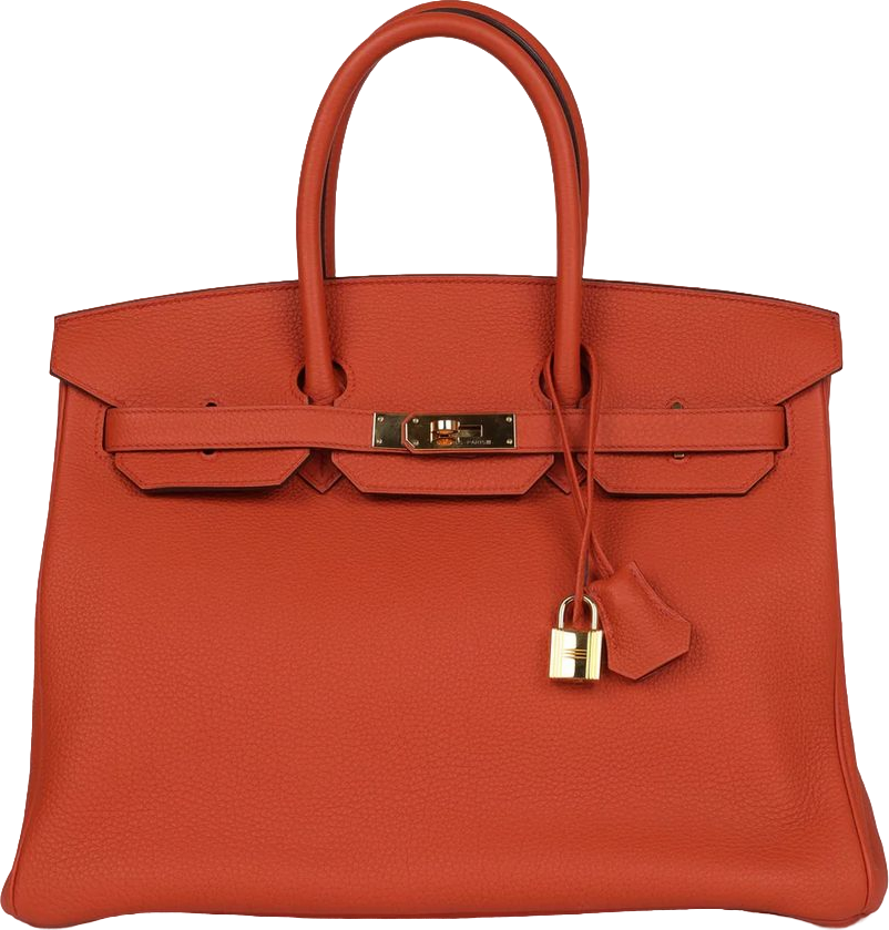 Hermes Birkin 35 Feu Togo Gold Hardware