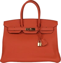 Hermes Birkin 35 Feu Togo Gold Hardware Hermes Birkin 35 Feu Togo Gold Hardware