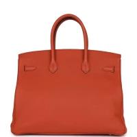 Hermes Birkin 35 Feu Togo Gold Hardware Hermes Birkin 35 Feu Togo Gold Hardware