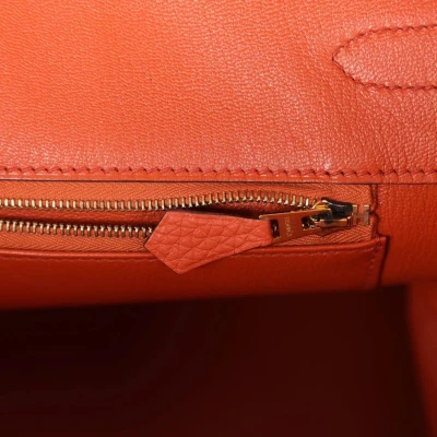 Hermes Birkin 35 Feu Togo Gold Hardware Hermes Birkin 35 Feu Togo Gold Hardware