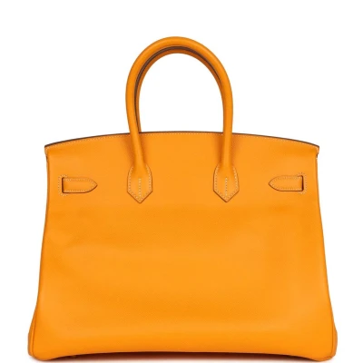 Hermes Birkin 35 Jaune D'or Candy Epsom Permabrass Hardware Hermes Birkin 35 Jaune D'or Candy Epsom Permabrass Hardware