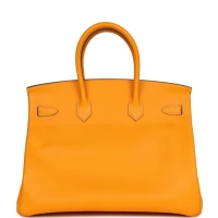Hermes Birkin 35 Jaune D'or Candy Epsom Permabrass Hardware Hermes Birkin 35 Jaune D'or Candy Epsom Permabrass Hardware