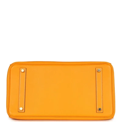 Hermes Birkin 35 Jaune D'or Candy Epsom Permabrass Hardware Hermes Birkin 35 Jaune D'or Candy Epsom Permabrass Hardware
