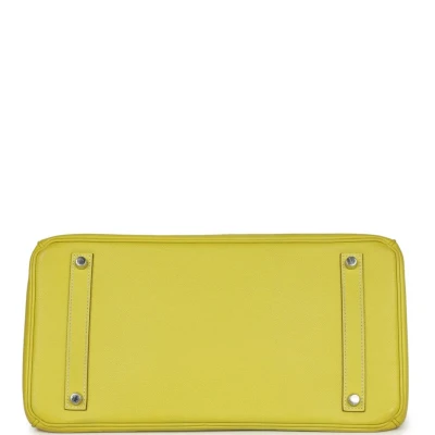 Hermes Birkin 35 Lime Candy Epsom Palladium Hardware