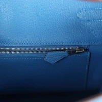 Hermes Birkin 35 Mykonos Clemence Palladium Hardware