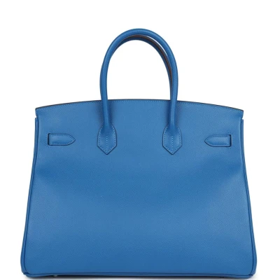 Hermes Birkin 35 Mykonos Epsom Palladium Hardware
