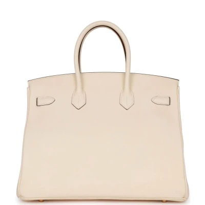 Hermes Birkin 35 Nata Clemence Gold Hardware