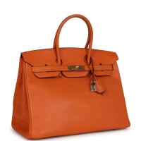 Hermes Birkin 35 Orange Epsom Gold Hardware