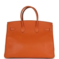 Hermes Birkin 35 Orange Epsom Gold Hardware