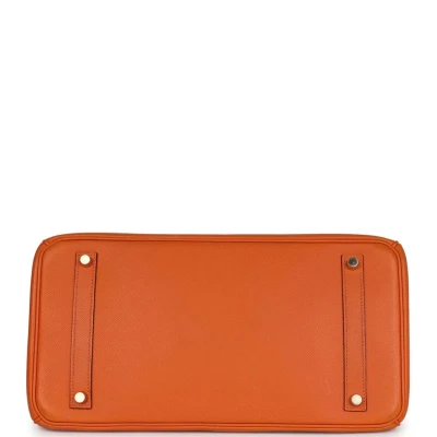 Hermes Birkin 35 Orange Epsom Gold Hardware
