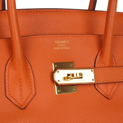 Hermes Birkin 35 Orange Epsom Gold Hardware