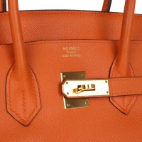 Hermes Birkin 35 Orange Epsom Gold Hardware