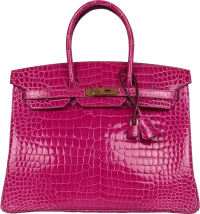 Hermes Birkin 35 Rose Scheherazade Shiny Porosus Crocodile Gold Hardware Hermes Birkin 35 Rose Scheherazade Shiny Porosus Crocodile Gold Hardware