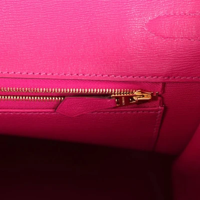 Hermes Birkin 35 Rose Scheherazade Shiny Porosus Crocodile Gold Hardware Hermes Birkin 35 Rose Scheherazade Shiny Porosus Crocodile Gold Hardware