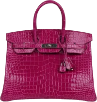 Hermes Birkin 35 Rose Sheherazade Shiny Porosus Crocodile Palladium Hardware Hermes Birkin 35 Rose Sheherazade Shiny Porosus Crocodile Palladium Hardware